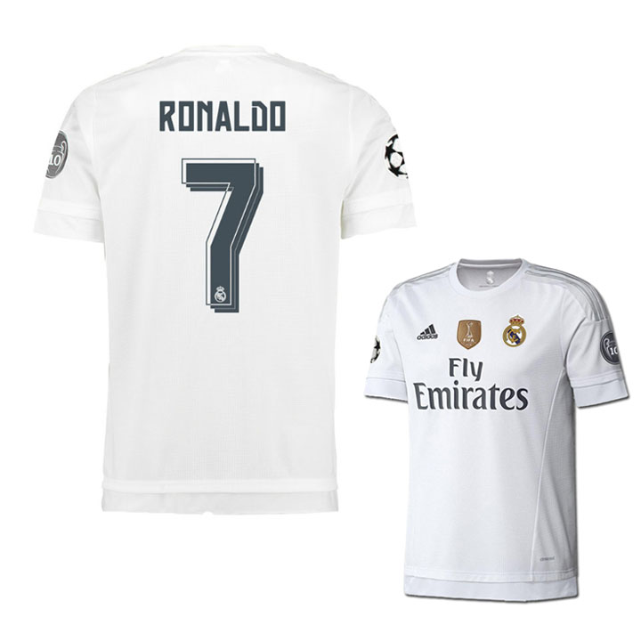 adidas Real Madrid Cristiano Ronaldo #7 UCL Jersey (Home 15/16