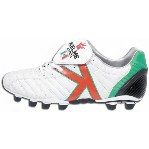 Kelme Mexico Azteca FG Soccer Shoes (White) SoccerEvolution