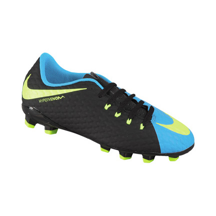 nike hypervenom blue and green