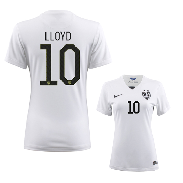 Nike Womens USA Lloyd 10 Soccer Jersey (Home 2015/16) Soccer Store