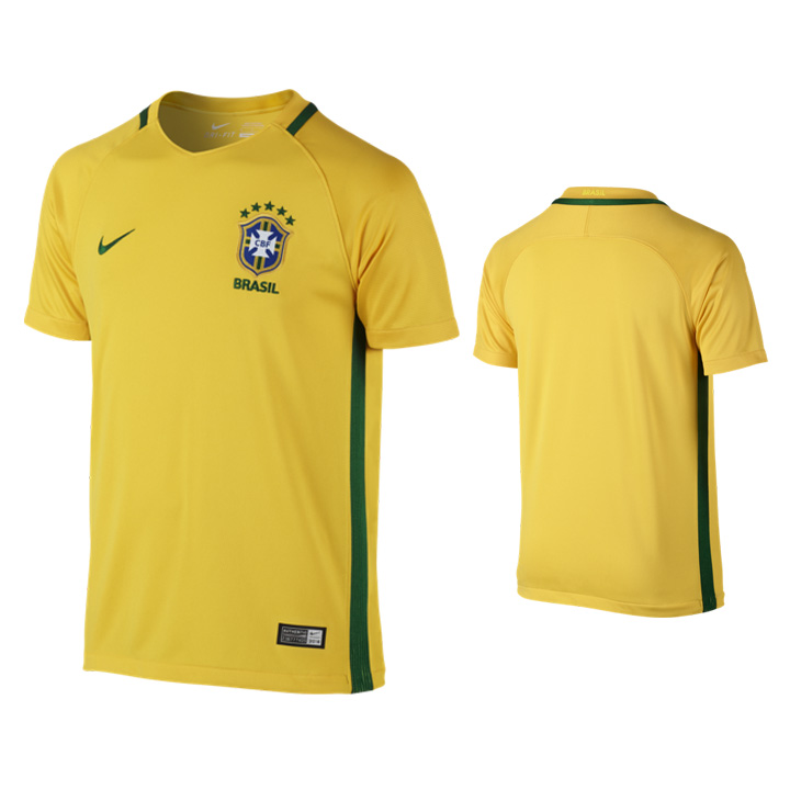 Nike Youth Brasil / Brazil Soccer Jersey (Home 2016/17) @ SoccerEvolution.comÂ® Soccer Store