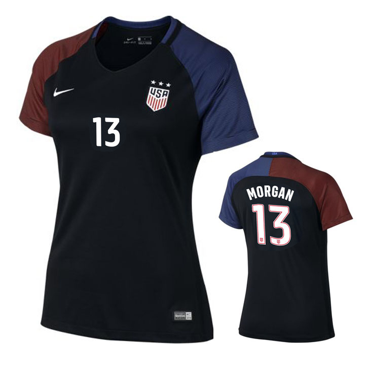 Nike Womens USA Alex 13 Player Cut Jersey (Away 16/17