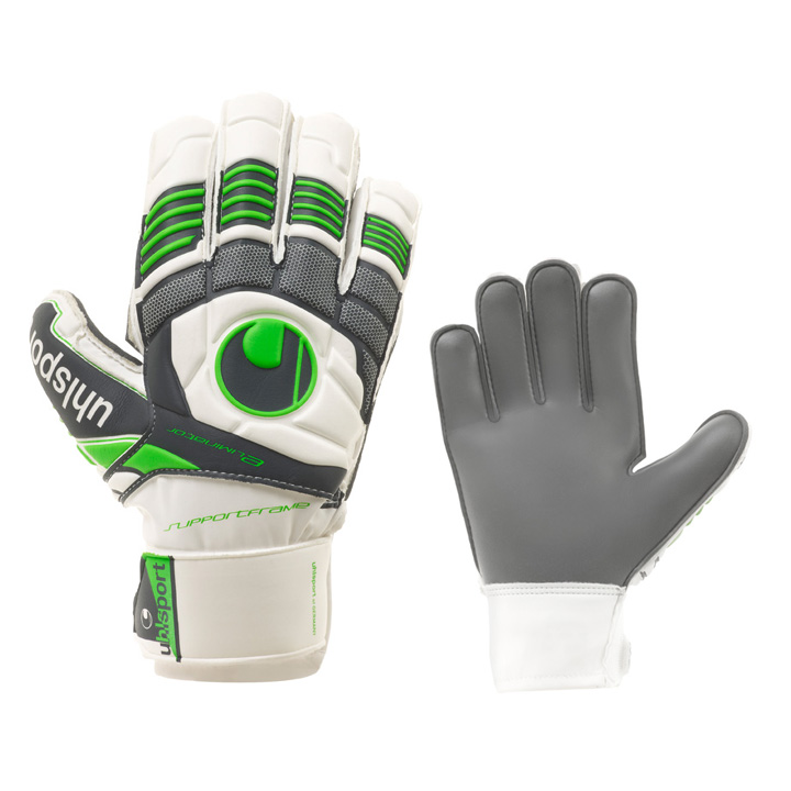 Uhlsport Eliminator Soft Graphit SF Goalie Glove (White/Green