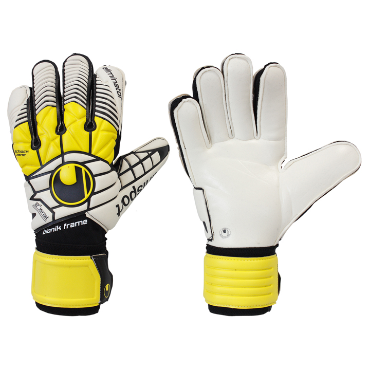 Uhlsport Eliminator Supersoft Bionik Goalie Glove (Yellow/Black