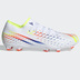 adidas  Predator  Edge.3 FG Soccer Shoes (White/Yellow/Pop Blue)