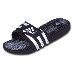 adidas Santiossage Soccer Sandal / Slide (Black/White/Clear)