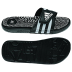 adidas adissage Fade Soccer Sandal / Slide (Black/Silver)
