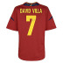 Adidas Youth  Spain Villa #7 Soccer Jersey (Home 2012/13)