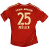 Adidas Youth  Bayern Munich Muller #25 Soccer Jersey