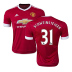 adidas Manchester United Schweinsteiger #31 Jersey (Home 15/16)