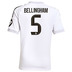 adidas Youth  Real Madrid Bellingham #5  Soccer Jersey (Home 25/26)