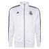 adidas Real Madrid 3-Stripes Soccer Track Top (White/Indigo)