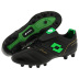Lotto Stadio Campioni FG Soccer Shoes (Black/Green)