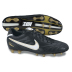 Nike Tiempo Classic Lite FG Soccer Shoes (Black/White/Gold)