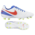 Nike Womens Tiempo Legacy II FG Soccer Shoes (White/Crimson)