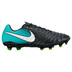 Nike Womens Tiempo Legacy III FG Soccer Shoes (Black/Aqua)