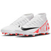 Nike  Mercurial Superfly 9 Club FG Soccer Shoes (White/Crimson)