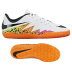 Nike Youth HyperVenom Phelon II Indoor Soccer Shoes (White)