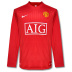Nike Manchester United Long Sleeve Soccer Jersey (Home 2008/09)