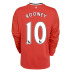 Nike Manchester United Rooney LS Soccer Jersey (Home 2011/12)