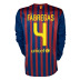 Nike  Barcelona Fabregas #4 LS Soccer Jersey (Home 2011/12) - SALE: $89.50