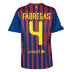 Nike  Barcelona  Authentic Fabregas #4 Soccer Jersey (Home 2011/12)