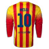 Nike Barcelona Messi #10 Long Sleeve Soccer Jersey (Away 2013/14)