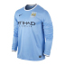 Nike Manchester City Long Sleeve Soccer Jersey (Home 2013/14)