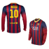 Nike Barcelona Messi #10 Long Sleeve Soccer Jersey (Home 2013/14)