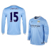 Nike Manchester City Navas #15 LS Soccer Jersey (Home 2013/14)
