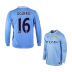 Nike Manchester City Aguero #16 LS Soccer Jersey (Home 2013/14)