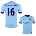 Nike Manchester City Aguero #16 Soccer Jersey (Home 2014/15)