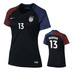 Nike Womens USA Alex Morgan #13 Player Cut Jersey (Away 16/17)