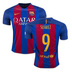 Nike Barcelona Suarez #9 Jersey (Home Logo 16/17)