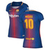 Nike Womens Barcelona Messi #10 Soccer Jersey (Home 17/18)