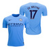 Nike Manchester City De Bruyne #17 Soccer Jersey (Home 17/18)