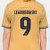Nike Youth  Barcelona  Lewandowski #9 Soccer Jersey (Away 22/23)
