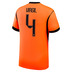 Nike  Holland Virgil #4 Soccer Jersey (Home 26/28)