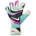 Nike  GK  Grip 3 Soccer Goalie Glove (White/Turquoise/Fuchsia)