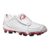 Pele Sports 1970 FG Soccer Shoes (White/Red)