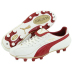 Puma  King XL I FG Soccer Shoes (White/Red)