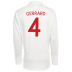 Umbro England Gerrard #4 LS Soccer Jersey (Home 2010/11)