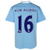 Umbro  Manchester City Aguero #16 Soccer Jersey (Home 2011/12)