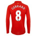 Warrior Liverpool Gerrard #8 LS Soccer Jersey (Home 2012/13)