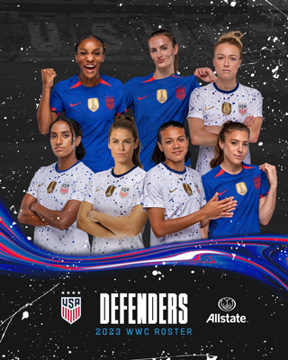 WWC 2023 USWNT Defenders