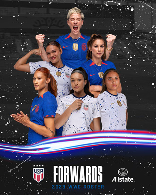 WWC 2023 USWNT Forwards