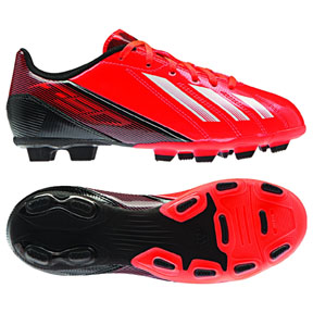 bala Dios lógica adidas Youth F5 TRX FG Soccer Shoes (Red/Black) @ SoccerEvolution