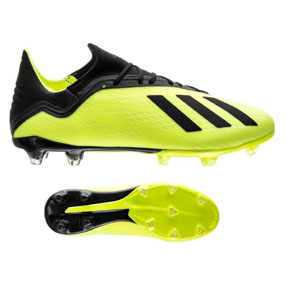 adidas X 18.2  FG Soccer Shoes (Solar Yellow/Core Black)