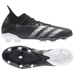 adidas  Predator  Freak.3 FG Soccer Shoes (Black/White)