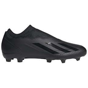 adidas   X CrazyFast.3 Laceless LL FG Soccer Shoes (Core Black)